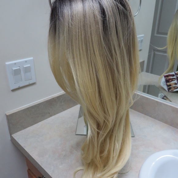 Lace Front Dk.Brown Blonde Long Layered Wig SOLD - Picture 3 of 6